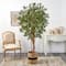 6ft. Japanese Maple Artificial Tree in Handmade Natural Cotton Planter